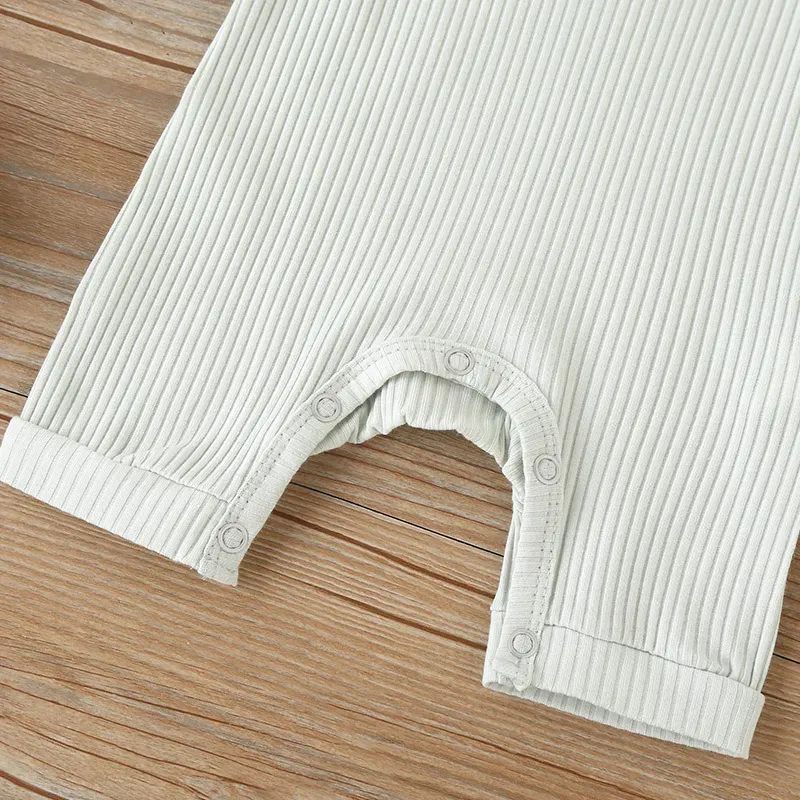 Wholesale Kids Simple Solid Color Short-sleeves Romper - Image 5
