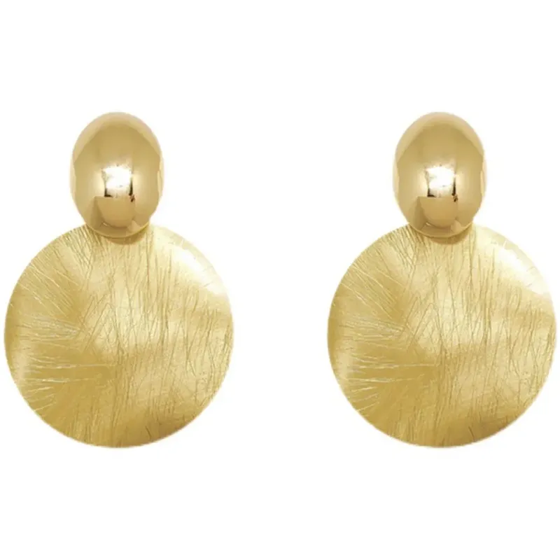 Wholesale Unique Disc Exaggerated Fashion Earrings - Image 3