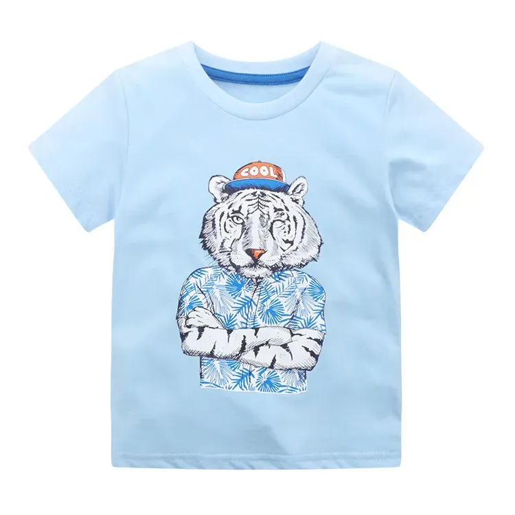 Wholesale Kids Boys' Fashion Cartoon Printed Short-Sleeve T-Shirt - Image 3