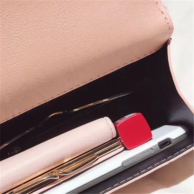 Women Fashion Imitation Pearl Color Blocking Crossbody Bag - Image 3