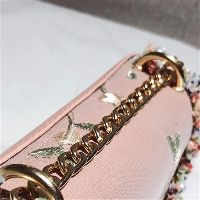 Women Fashion Imitation Pearl Color Blocking Crossbody Bag - Image 7