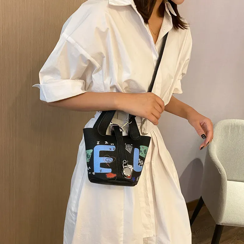 Women Fashion Cartoon Printing PU Leather Crossbody Bags - Image 9