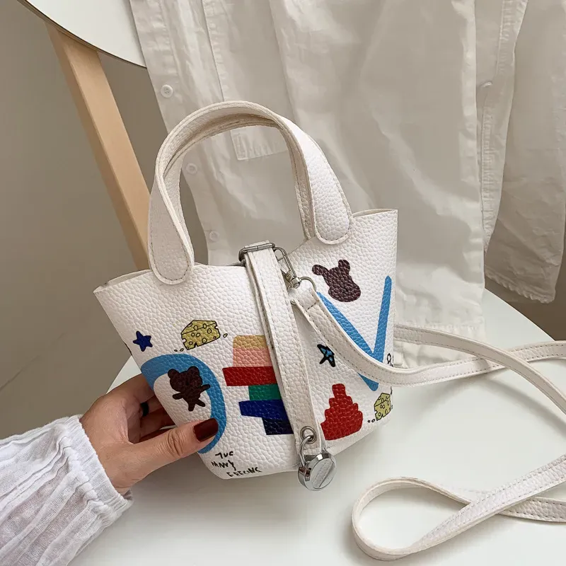 Women Fashion Cartoon Printing PU Leather Crossbody Bags - Image 15