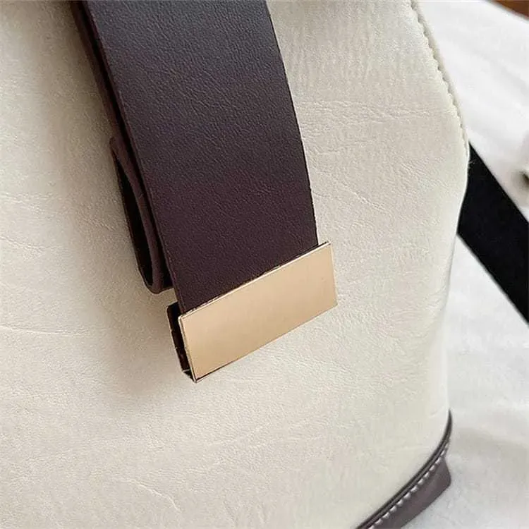Women Classic Color Blocking Multi-pocket Backpack - Image 7