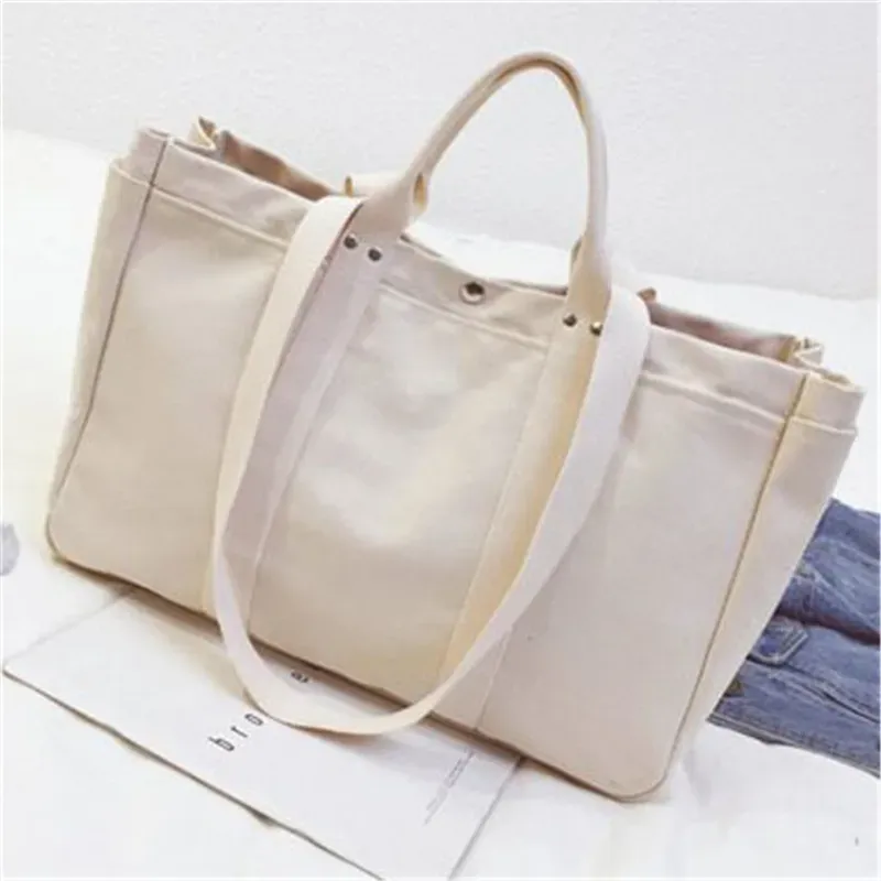 Women Fashion Large Capacity Canvas Tote Bag - Image 4