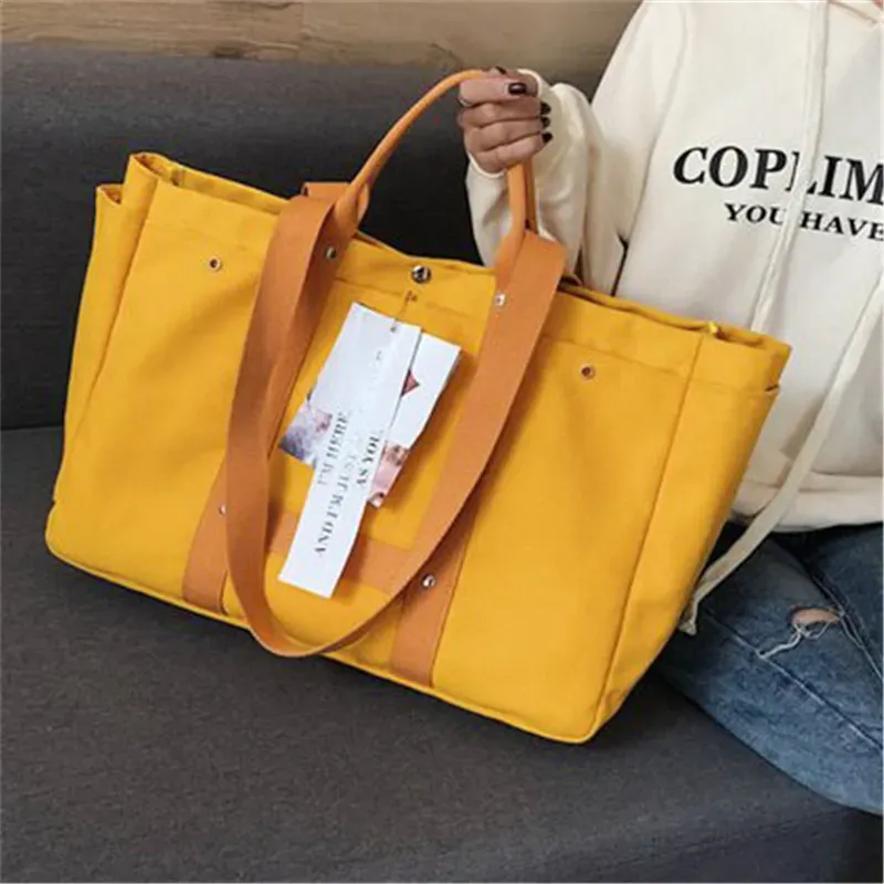 Women Fashion Large Capacity Canvas Tote Bag - Image 10