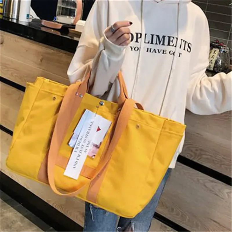 Women Fashion Large Capacity Canvas Tote Bag - Image 11