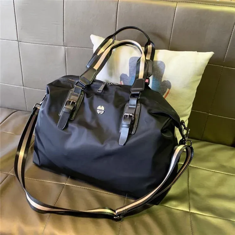 Women Simple Solid Color Patchwork Large Capacity Duffel Bag - Image 6