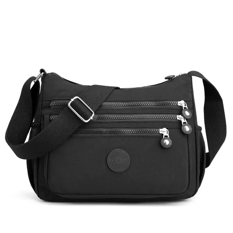 Women Casual Multi Pocket Design Zipper Design Solid Color Large Capacity Shoulder Bag - Image 7
