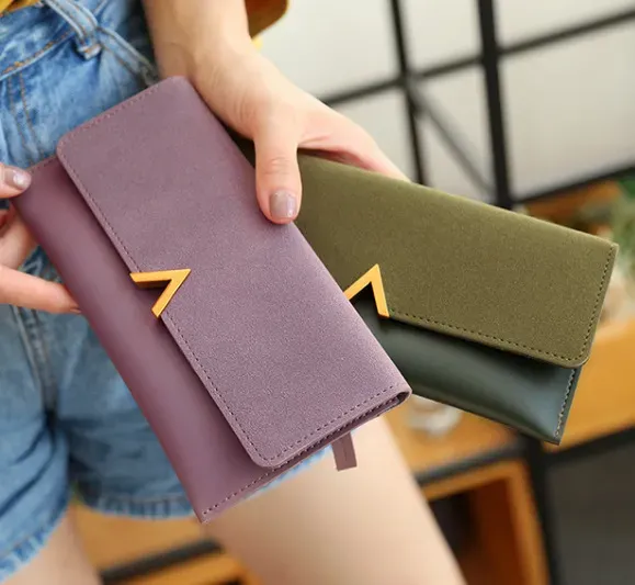 Women Clamshell Color Blocking Frosted Purse