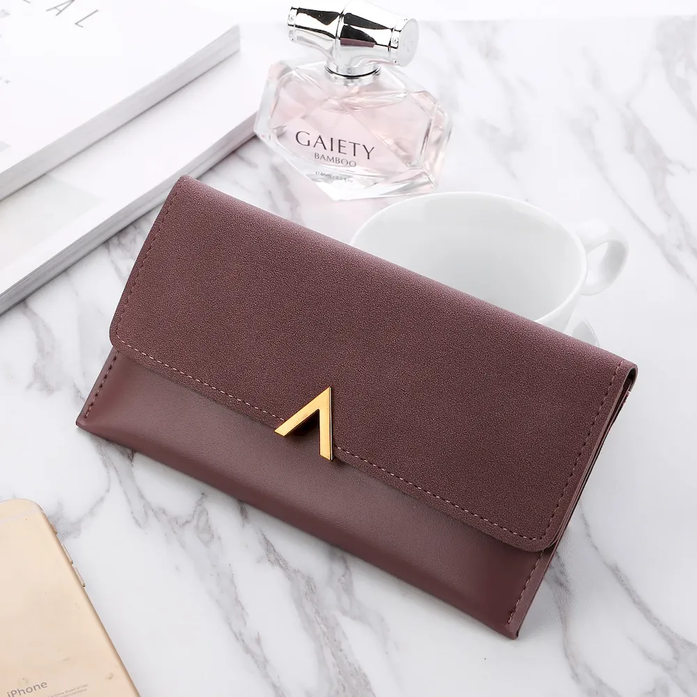 Women Clamshell Color Blocking Frosted Purse - Image 8