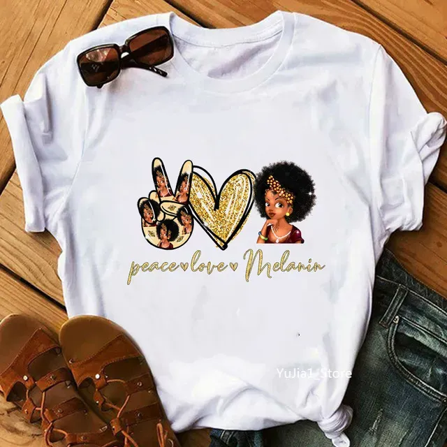 Summer Women Casual Short-Sleeved Round Neck Graphic Slogan Printed T-Shirt - Image 4