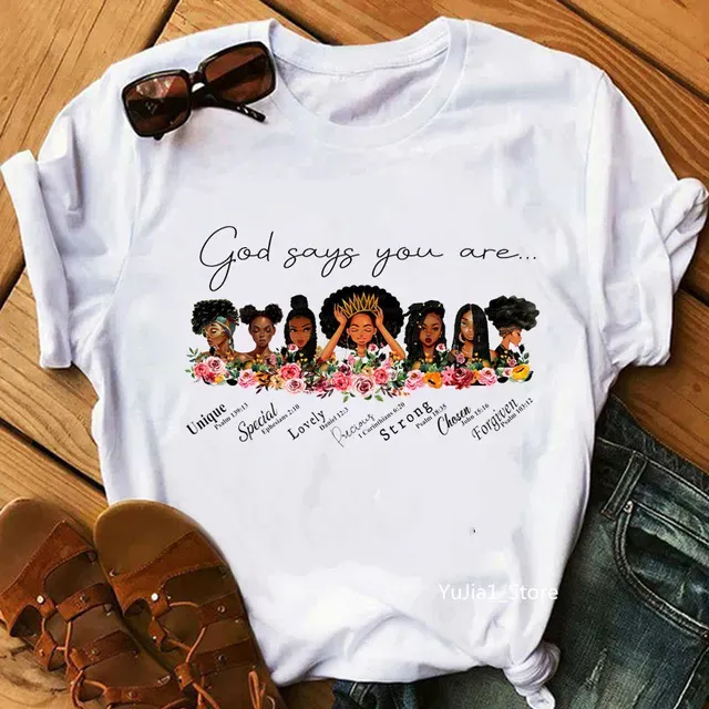 Summer Women Casual Short-Sleeved Round Neck Graphic Slogan Printed T-Shirt - Image 6
