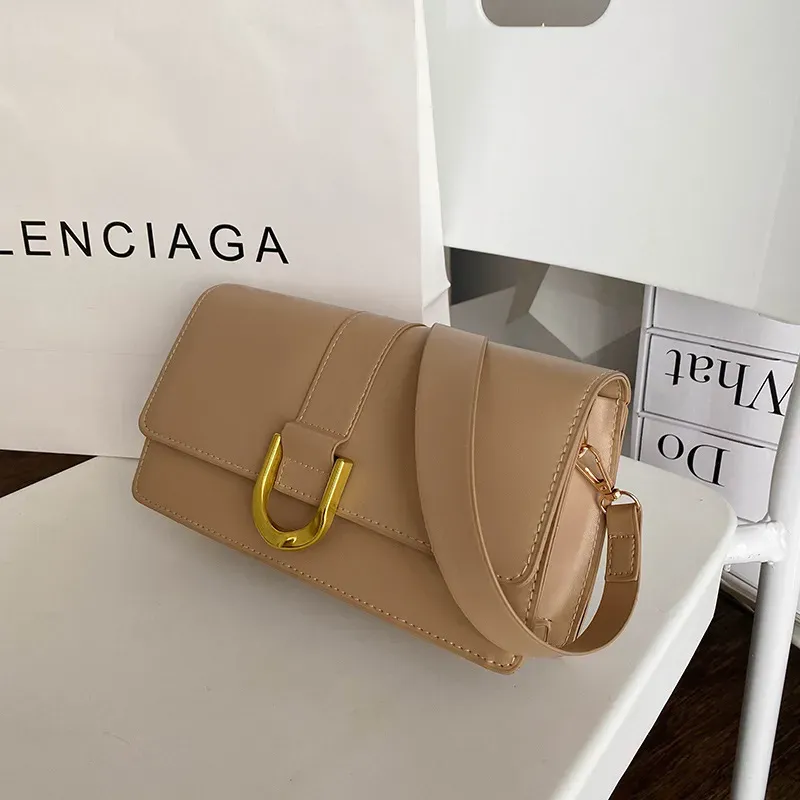 Women Basic Clamshell Design Solid Color Large Capacity Shoulder Handle Tote Bag - Image 7