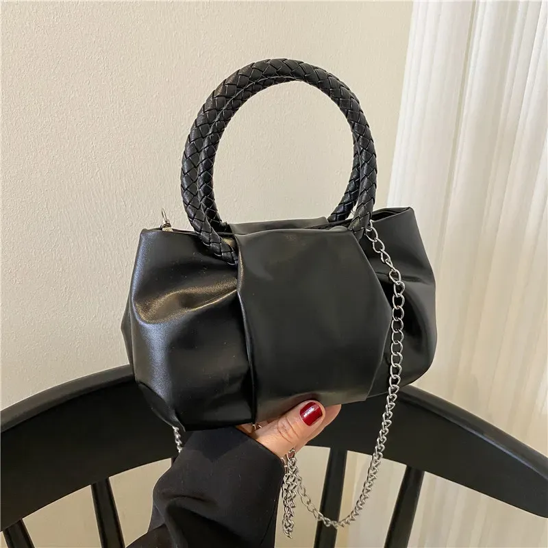 Design Bag Women'S Spring Solid Color Portable Pleated Popular Mini Bag - Image 9
