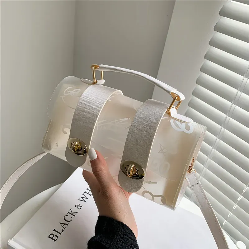 Fashion Transparent Clear Patchwork Graffiti Bag - Image 6