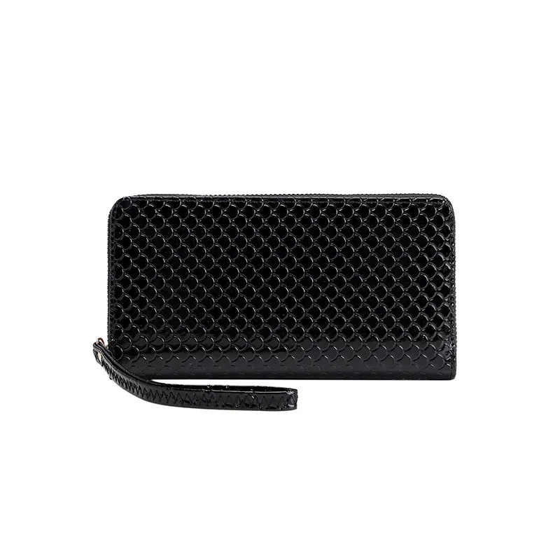 Women Fashion Vintage Embossed Long Coin Purse - Image 5