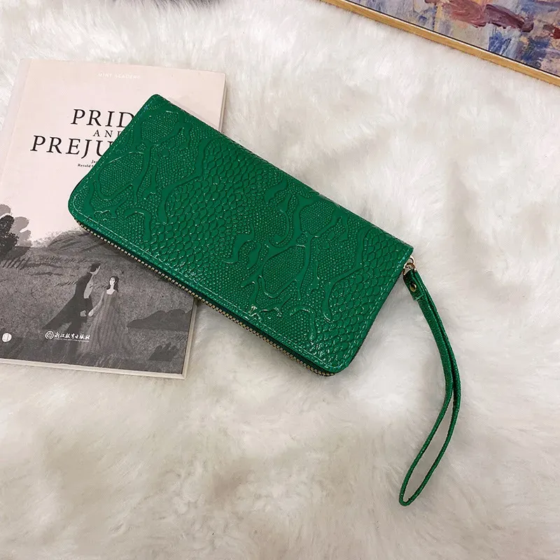 Women Fashion Vintage Embossed Long Coin Purse - Image 7