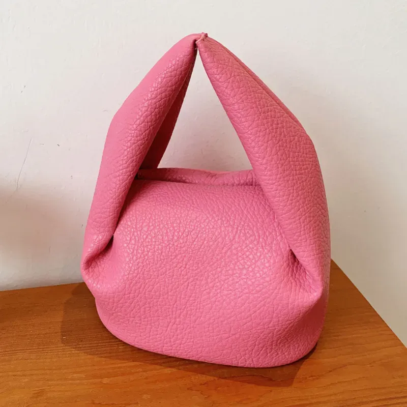 Women Fashion Pleated Cloud Solid Color Tote Bag - Image 4
