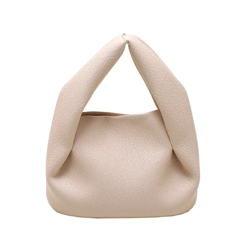 Women Fashion Pleated Cloud Solid Color Tote Bag - Image 5