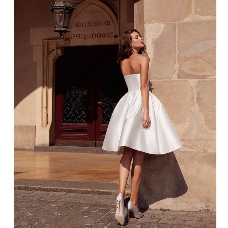 Women Elegant Strapless Evening Gown - Image 4