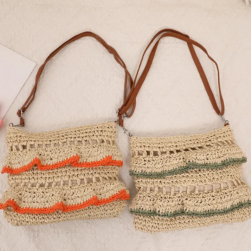 Bohemian Vacation Casual Woven Tote Bag - Image 4