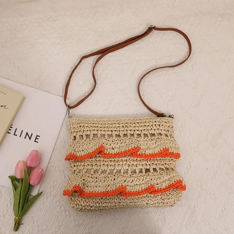 Bohemian Vacation Casual Woven Tote Bag - Image 9