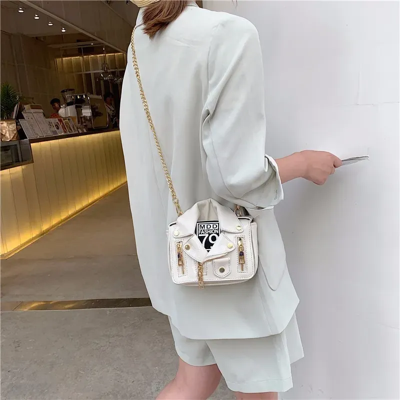 Women Fashion Clothes Lapel Jacket Creative Shaped Crossbody Bag - Image 8