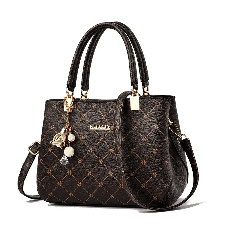 Women Fashion Floral Bell Pendant Large Capacity Handle Bag - Image 12