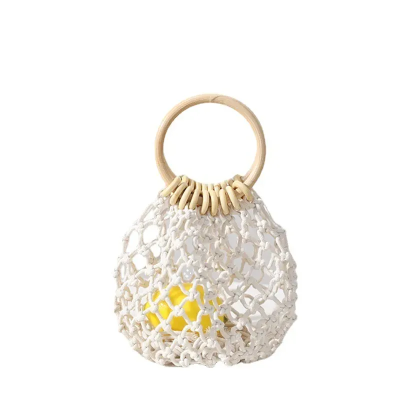 Bohemian Holiday Beach Woven Straw Tote Bag - Image 5