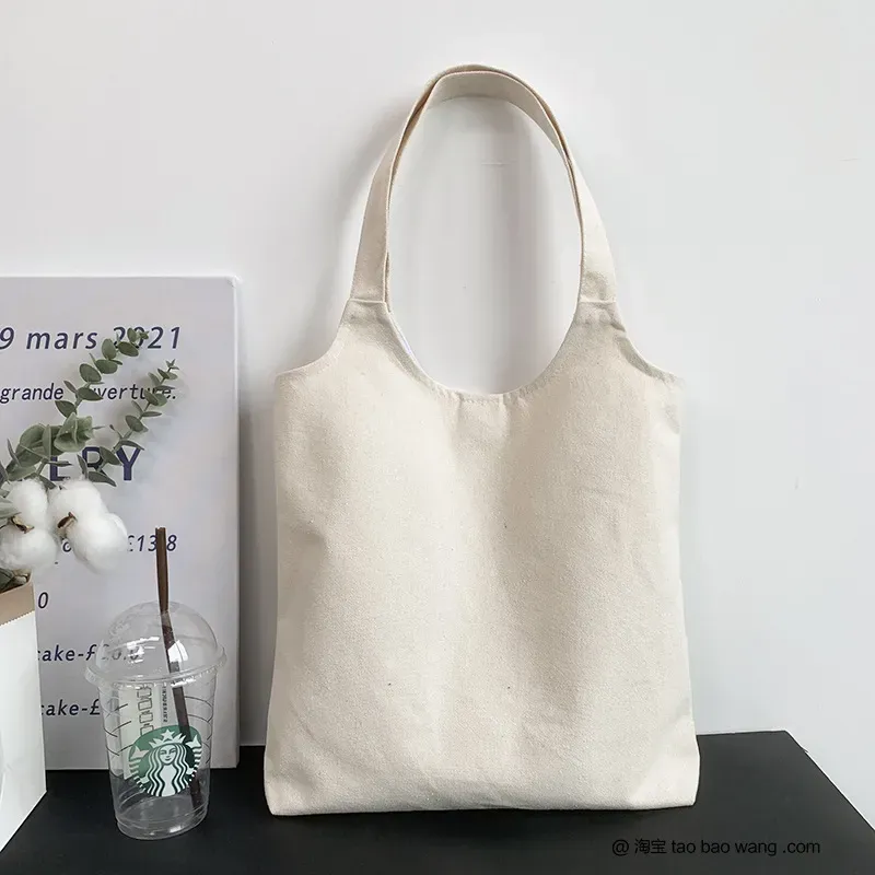 Women Simple Solid Color Large Capacity Shoulder Tote Bag - Image 6