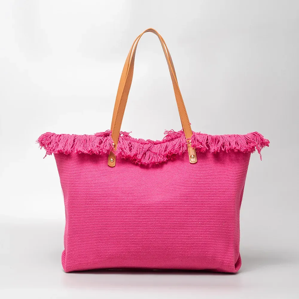 Bohemian Vacation Casual Tassel Large Capacity Tote Bag - Image 12