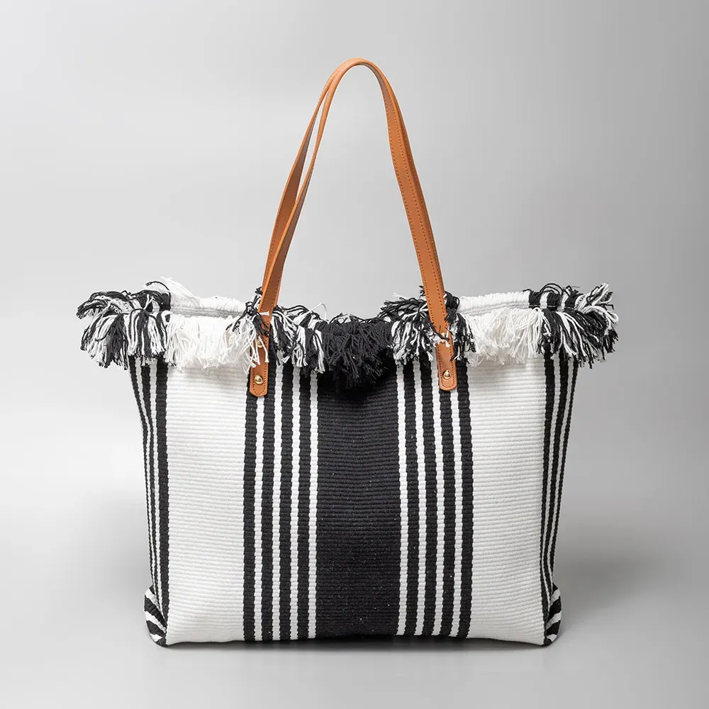 Bohemian Vacation Casual Tassel Large Capacity Tote Bag - Image 15