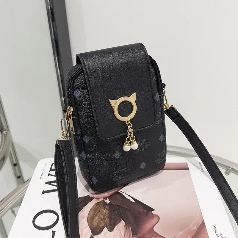 Women Fashion Letter Print Flip Cover Crossbody Purses - Image 4