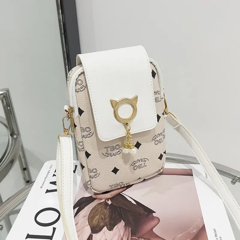 Women Fashion Letter Print Flip Cover Crossbody Purses - Image 6