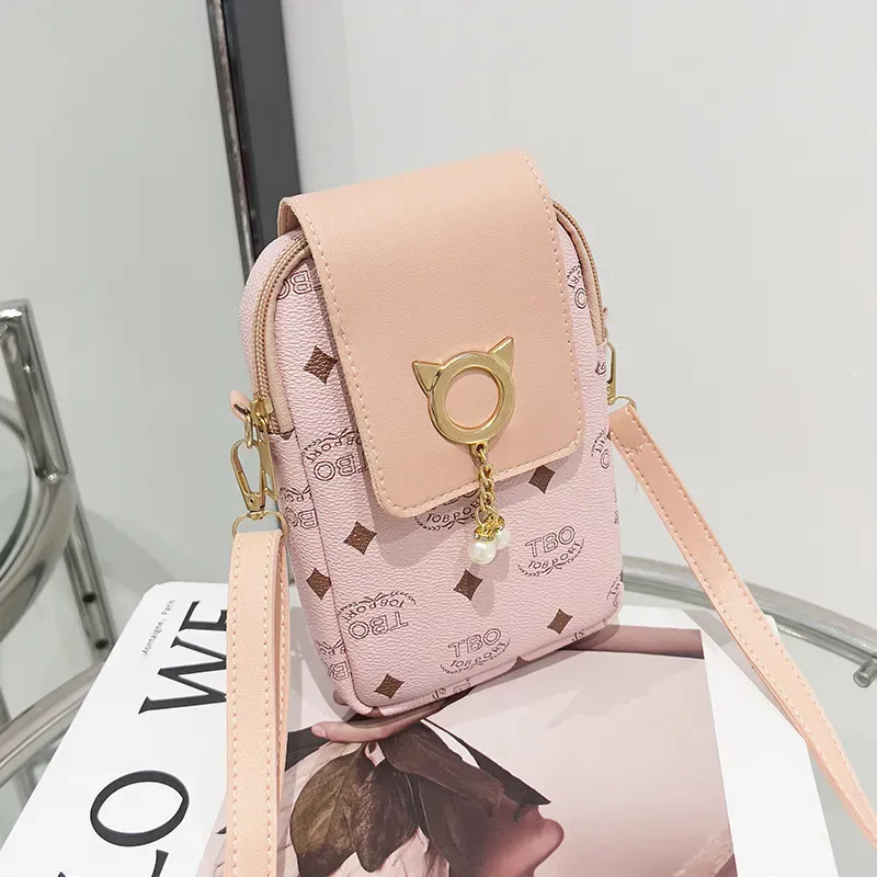 Women Fashion Letter Print Flip Cover Crossbody Purses - Image 8
