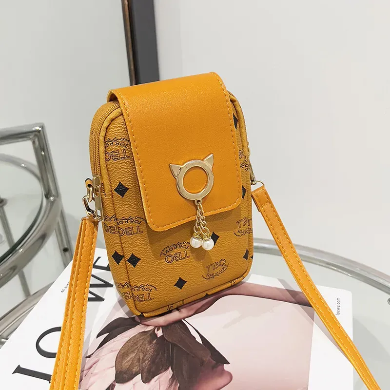 Women Fashion Letter Print Flip Cover Crossbody Purses - Image 9