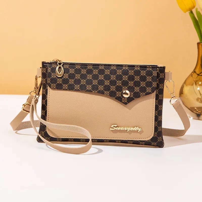 Women Simple Print Multi-Function Zipper Purses - Image 10