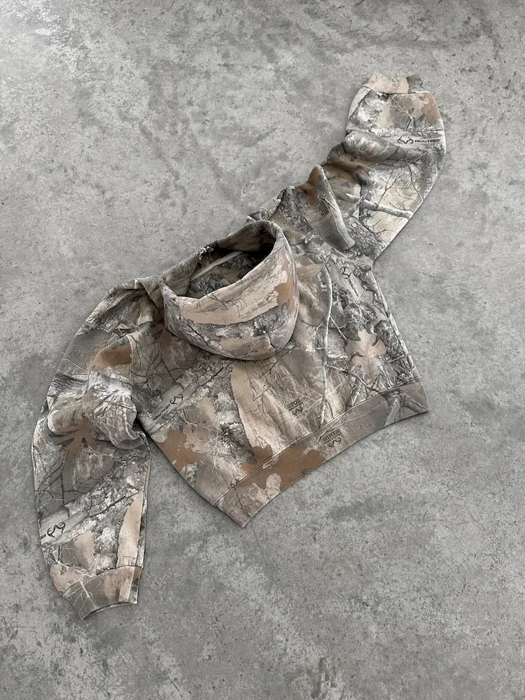 Women Fashion Vintage Y2k Camouflage Printed Loose Long Sleeve Hoodies - Image 3