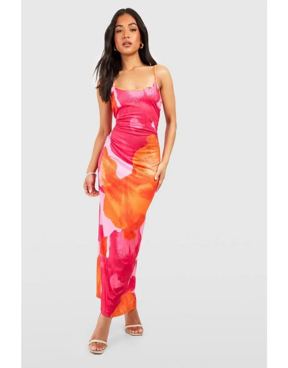 Women Fashion Sexy Vacation Digital Print Slim Fit Camisole Dress - Image 6