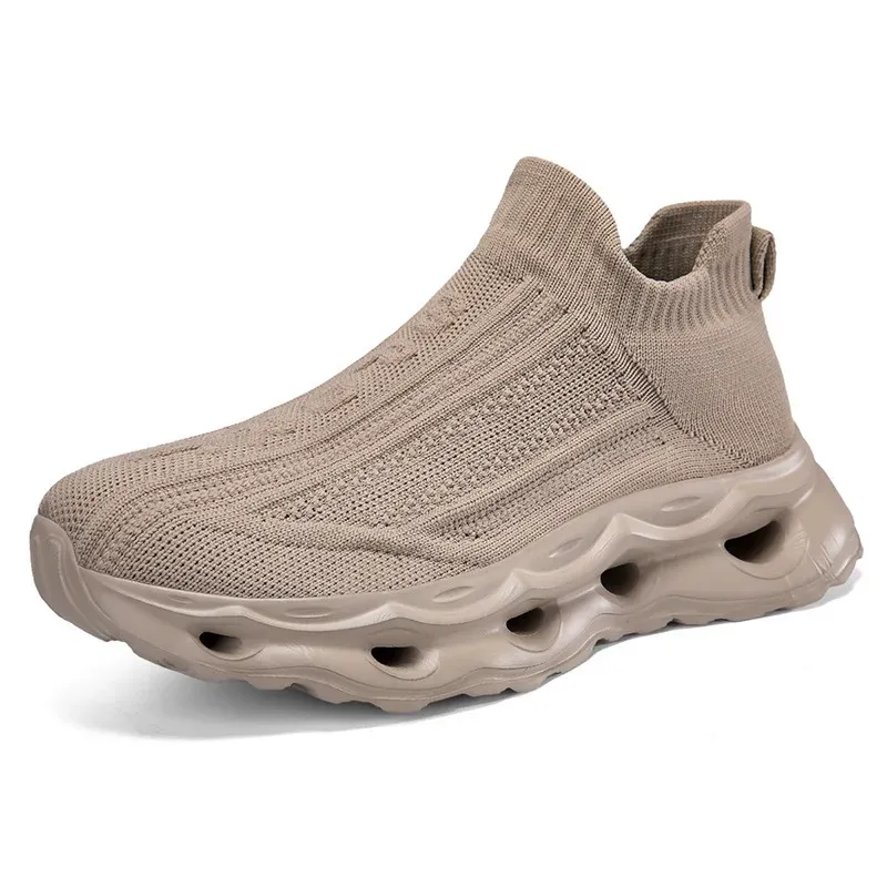 Women Casual Solid Color Weaving Thick Sole Sneakers - Image 4