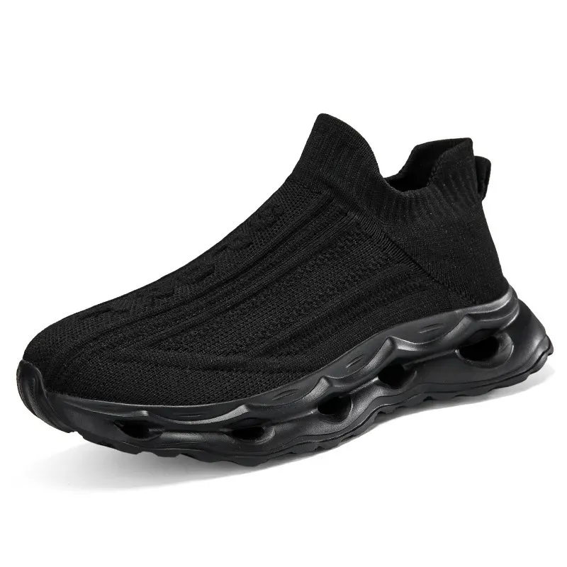 Women Casual Solid Color Weaving Thick Sole Sneakers - Image 6