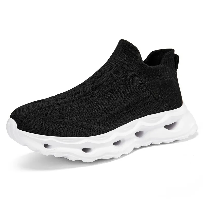 Women Casual Solid Color Weaving Thick Sole Sneakers - Image 7