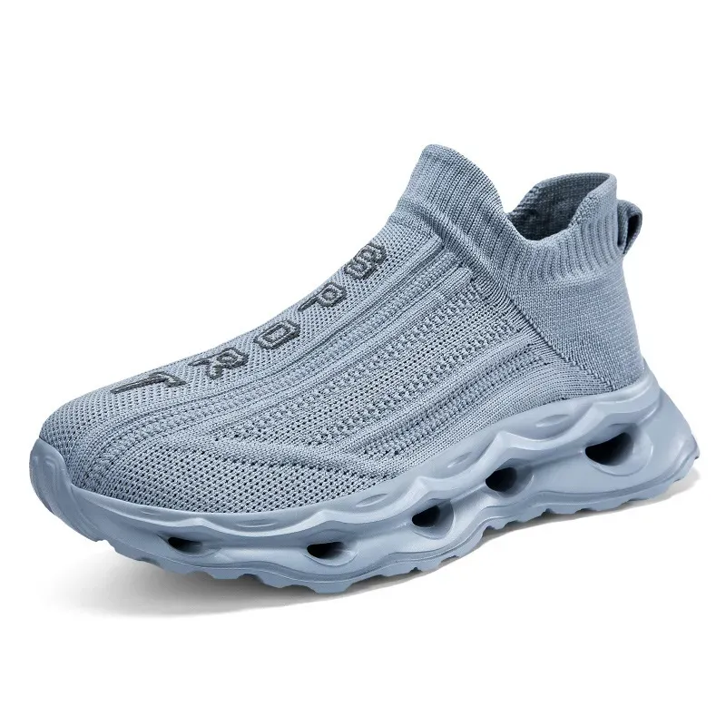 Women Casual Solid Color Weaving Thick Sole Sneakers - Image 8