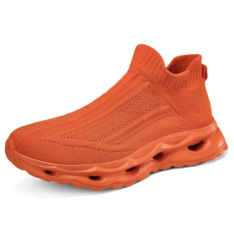 Women Casual Solid Color Weaving Thick Sole Sneakers - Image 9