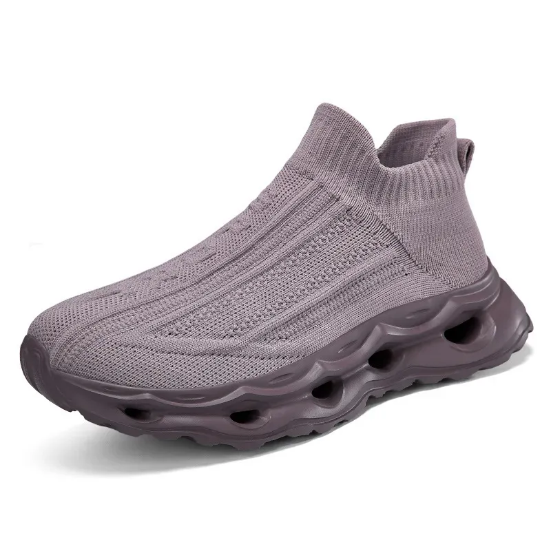 Women Casual Solid Color Weaving Thick Sole Sneakers - Image 11