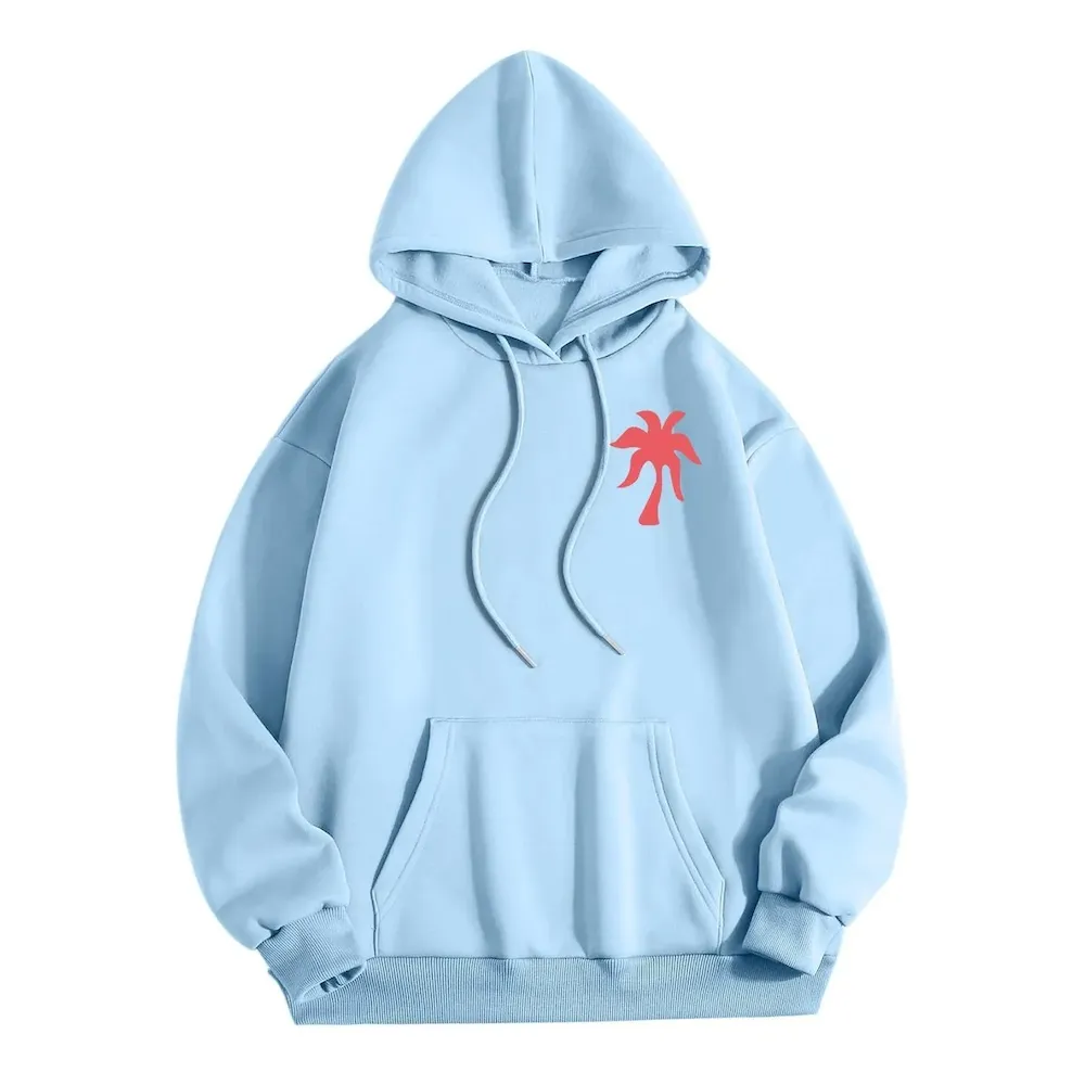 Women Fashion Casual Printed Threaded Long-Sleeve Loose Hoodies - Image 4
