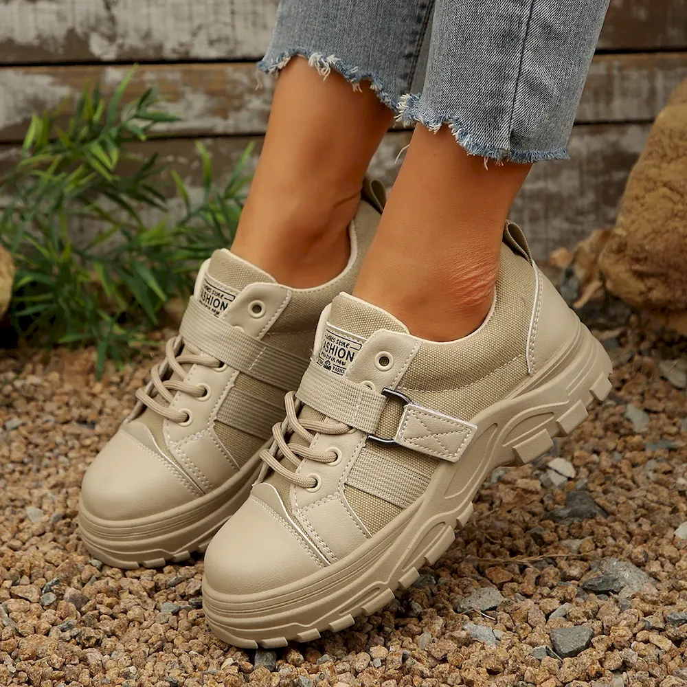 Plus Size Women'S Casual Thick Bottom Sneaker