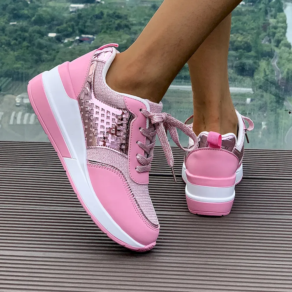 Plus Size Women Fashionable Thick Bottom Sneaker - Image 4