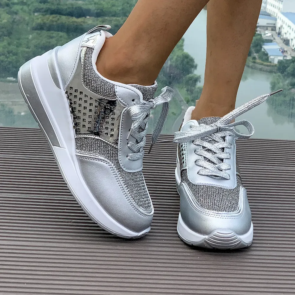 Plus Size Women Fashionable Thick Bottom Sneaker - Image 8
